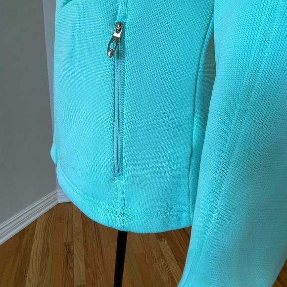 Spyder Core teal mint green medium zippered jacket ski wear layer snow - Picture 11 of 16